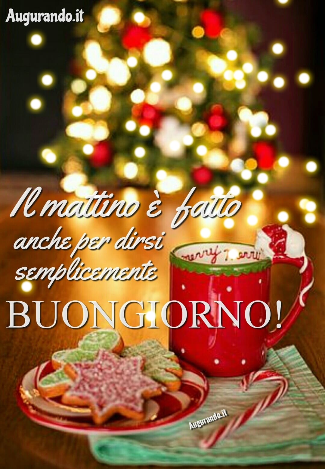 È natale augura un buongiorno natalizio!