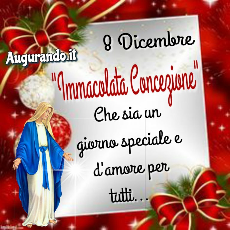 Immagini Bellissime Per Augurare Buon Immacolata