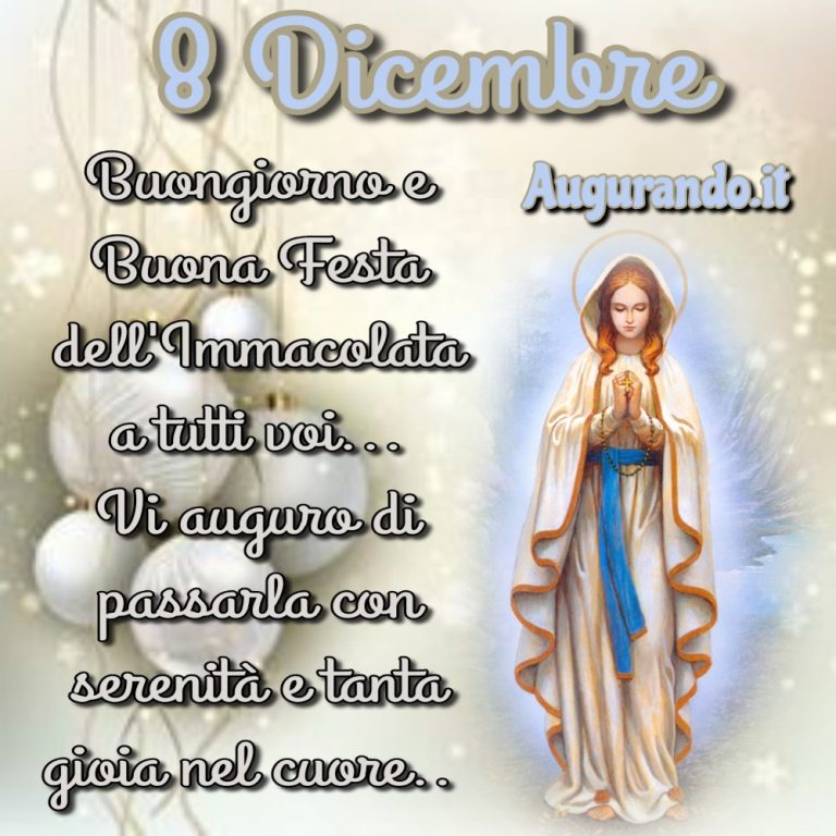 Immagini Bellissime Per Augurare Buon Immacolata